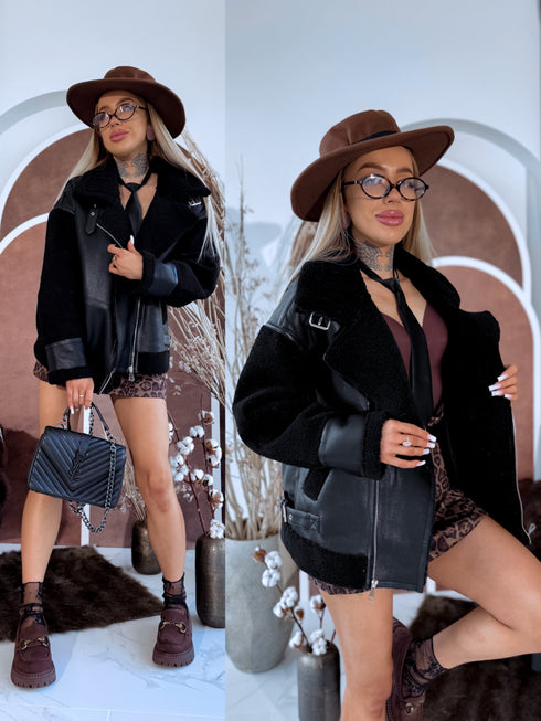 MELNA aviatora virsjaka "PEANUT S5668"